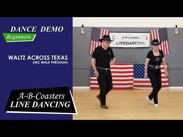 WALTZ ACROSS TEXAS - Line Dance Demo & Walk Through class=
