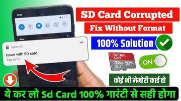 sd card corrupted fix without format | how to fix sd card issue without formatting