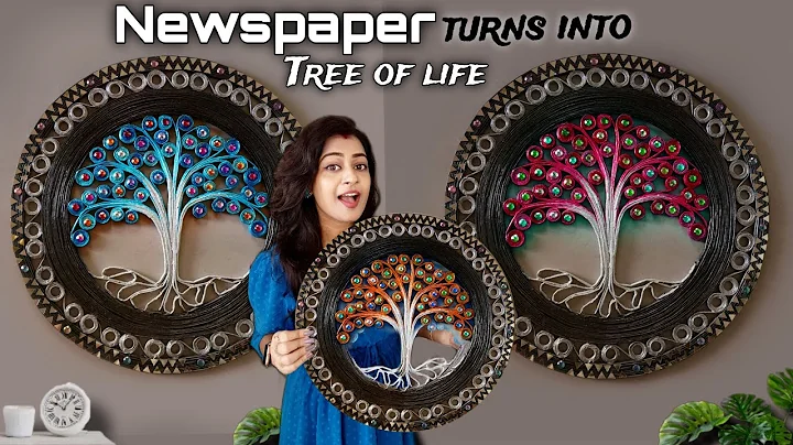 No Clay No MDF😱only Magic with Newspaper | DIY Wall Hanging craft for Home decor | Quilling craft