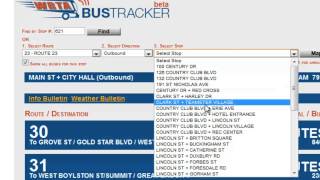WRTA - Bustracker ETA Page Wealth