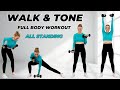 🔥35 Min WALK &amp; TONE Dumbbell Workout🔥Burn Fat &amp; Build Muscle🔥Full Body Compound Moves🔥