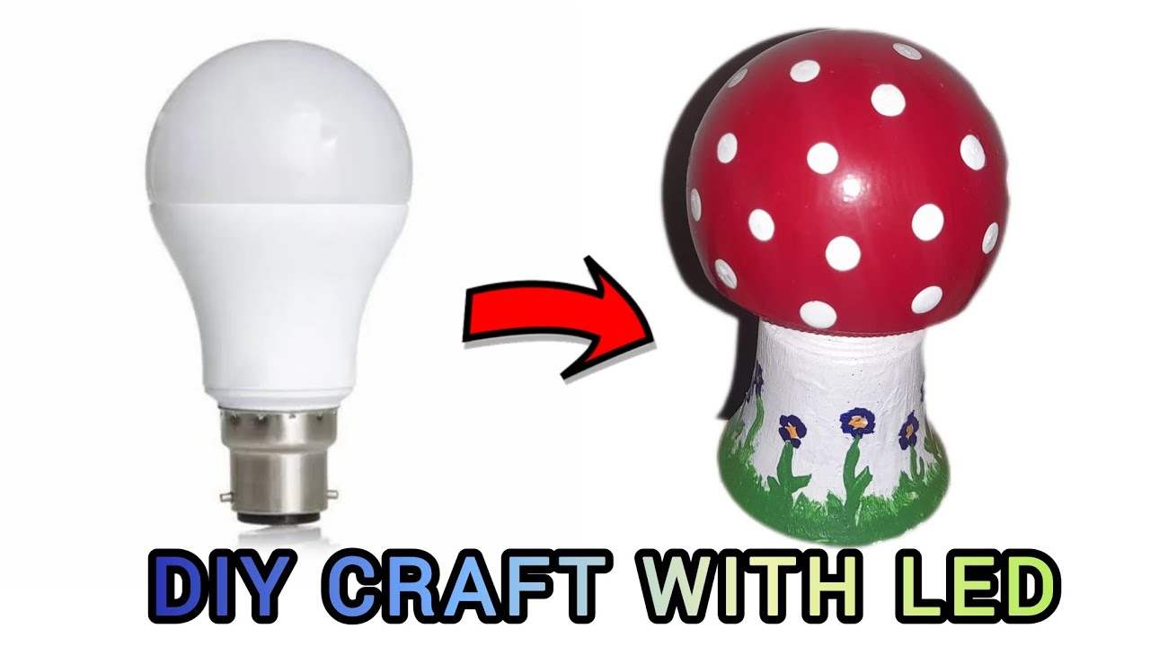Led Screen Craft Diy mashroom craft with led #craft #diy #trending #youtubeshorts # ...