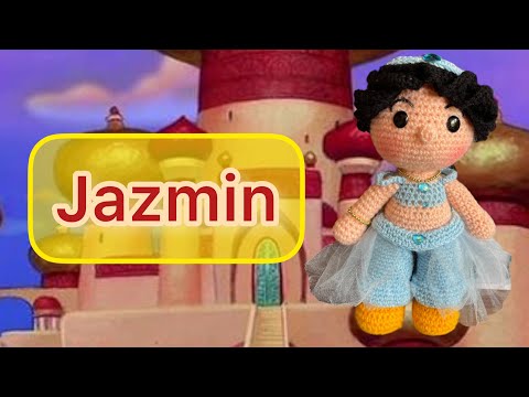 #Jazmin#Aladino#Disney#Princesas#amigurumis #Paso a paso#Tutorial crochet#Subtítulos