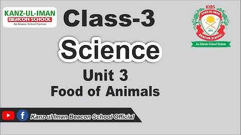 Class 3 Lecture 2 Science unit 3 by Kanz ul Iman Beacon School