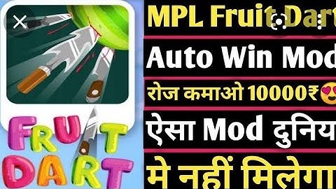 Fruit Dart Mod apk auto win mod#MPl #fruitdart