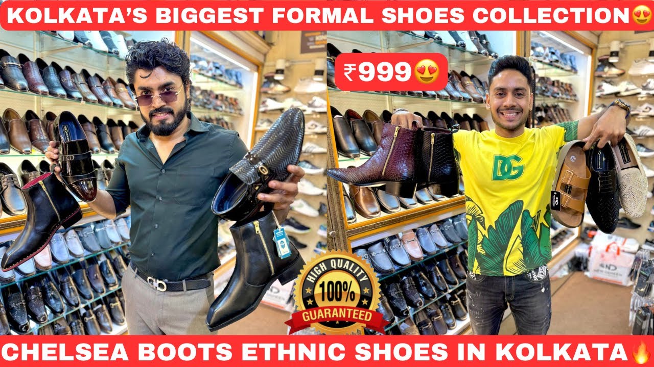 Kolkata Shoes Market | Chelsea Boots | Formal Ethnic Shoes | New Dsheen Shoes | Formal Shoes ₹999😍