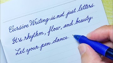 Cursive Writing Quote 04 | How to write in cursive | Cursive Handwriting Practice | Cursive Letters