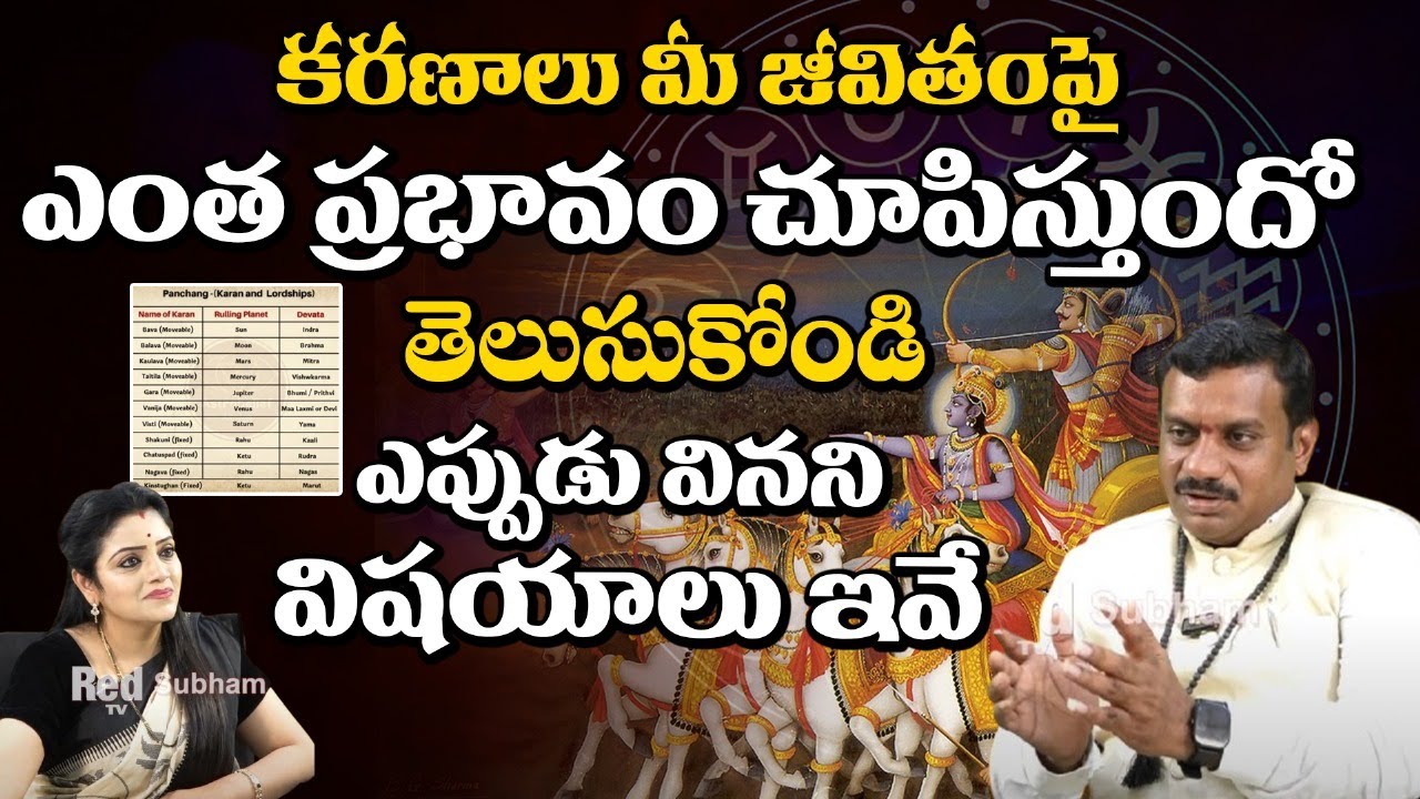 కారణాలు మీ జీవితంపై ఎంత ప్రభావం చూపిస్తుందో తెలుసుకోండి || Chinta Rukhmangada || Red TV Subham
