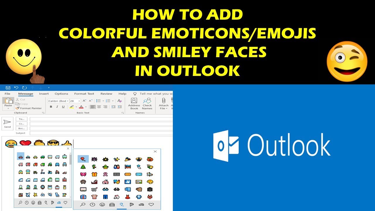 shortcut keys for emojis in outlook