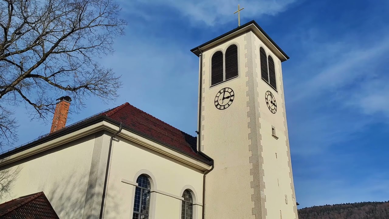 Rietheim (TUT) evang. Kirche : Glocken 1 2 und 4 (Teilgeläut für das Sonntageinläuten)