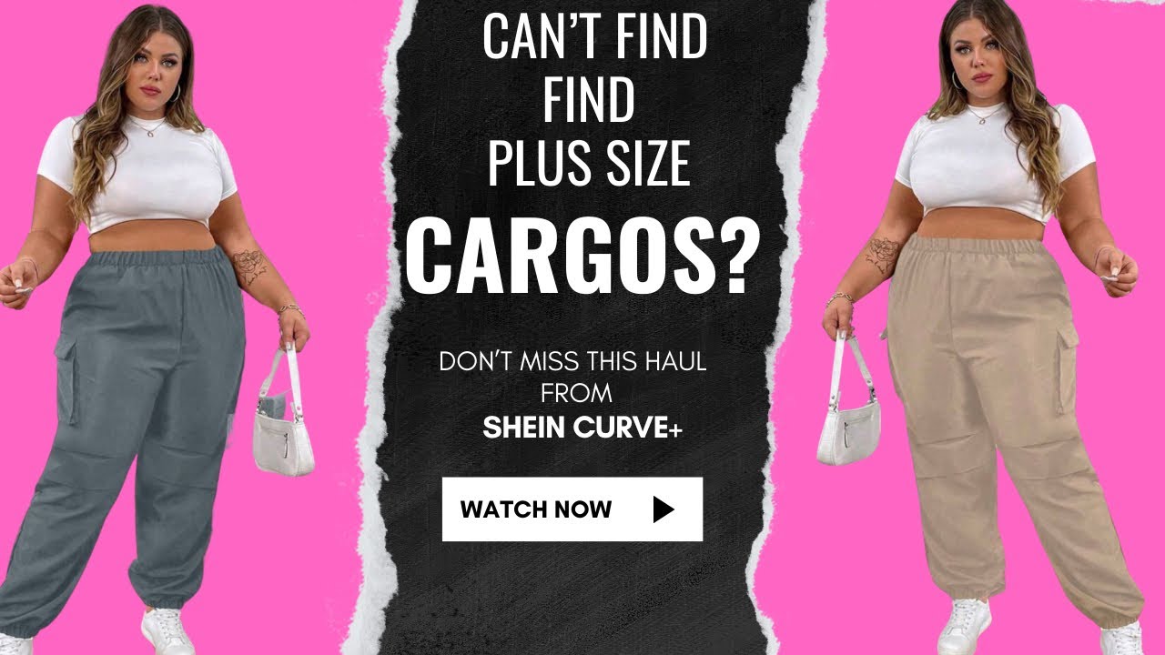 Struggling to Find Plus Size Cargos? Size 30 (7x) Must See SHEIN Curve+ Haul!