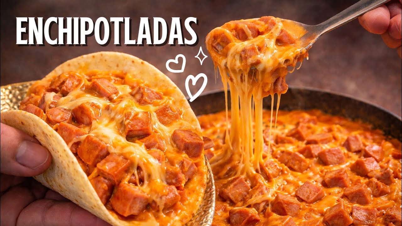 SALCHICHAS ENCHIPOTLADAS Cremosas y Picositas #comida #mexicanfood 