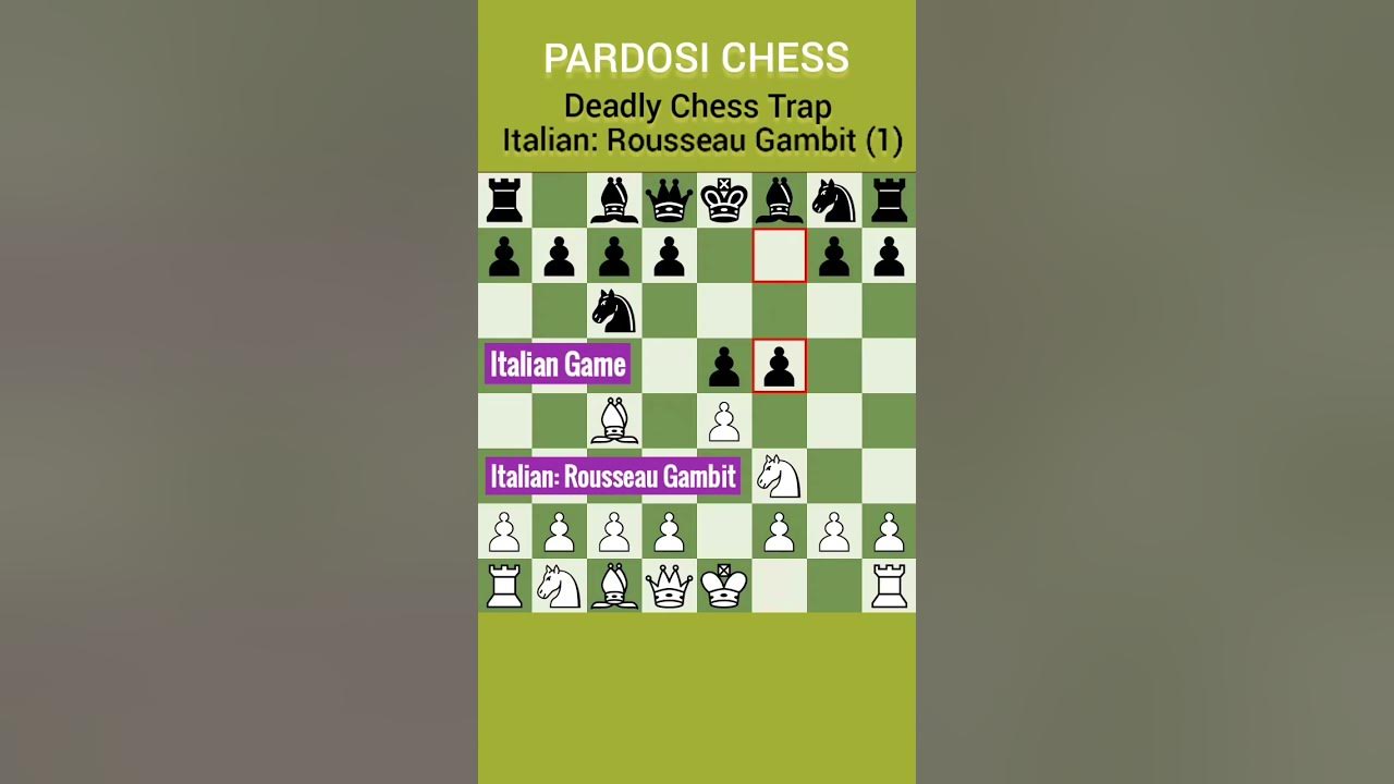 GAMBITO ROUSSEAU NA ITALIANA CUIDADO #Shorts #Xadrez #Chess