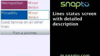Snaptu Trasport for London Tube Status and Journey Planner screenshot 1