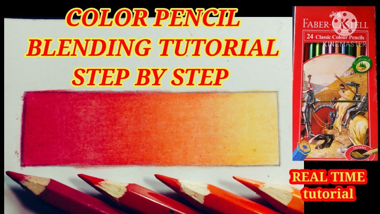 HOW TO BLENDING COLOR PENCIL | FABER CASTELL CLASSIC COLOUR PENCIL ...
