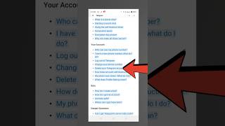 Telegram account delete kaise kare | Telegram account permanently delete kaise kare #short #telegram
