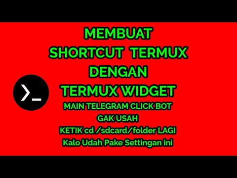Membuat Shortcut Termux