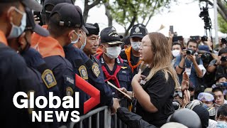 Thailand protest: Thousands challenge monarchy in massive march in Bangkok