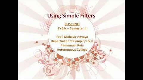 Linux Filter Commands - Part 5