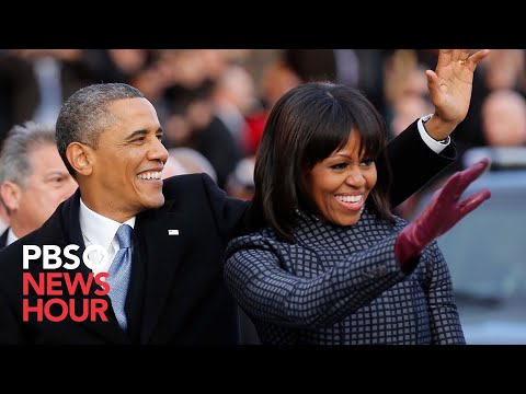 President Obama and Family Leave for Capitol in Motorcade