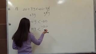Celebrity MAT150.5 Elementary Algebra Test 1 Practice Problem 18 Solution Profile