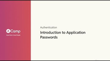 Introduction to Application Passwords
