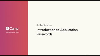 Introduction to Application Passwords