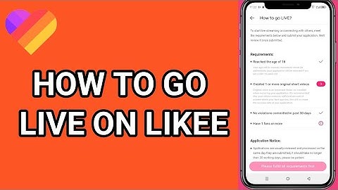 How to Go Live on Likee | Easy Way!