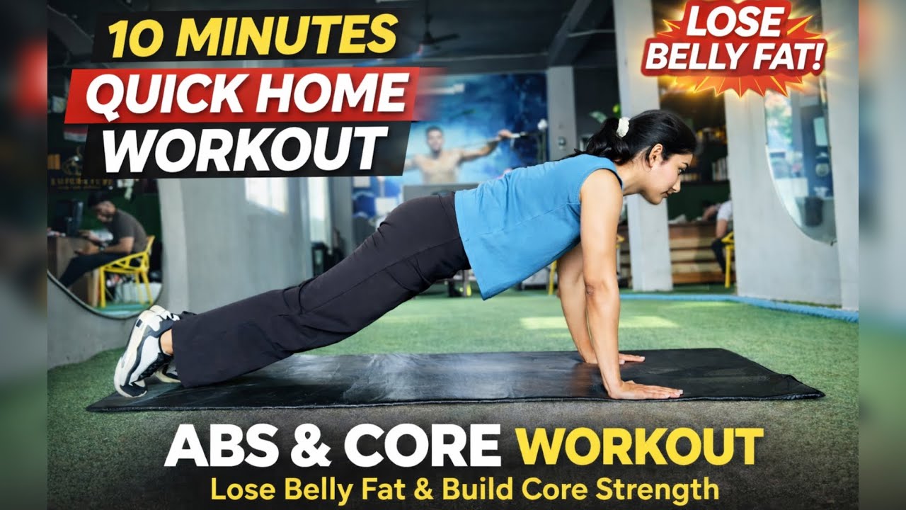 10-Minute Abs & Core Workout at Home | No Equipment | Beginner Friendly ...