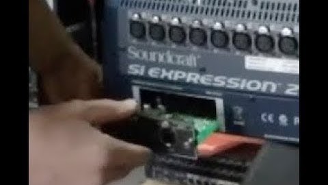 Soundcraft SI Expression 2  Madi card install for Mini Stagebox 32i