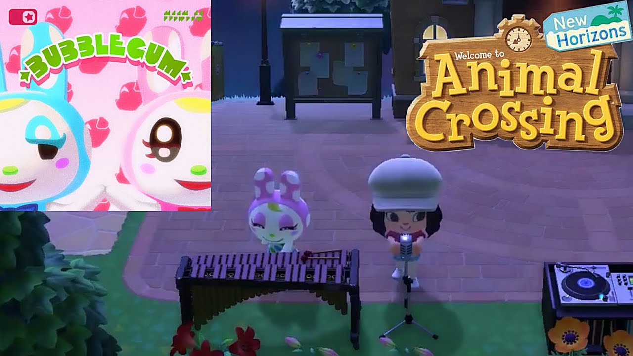Chrissy Playing the Marimba Bubblegum KK Animal Crossing New
