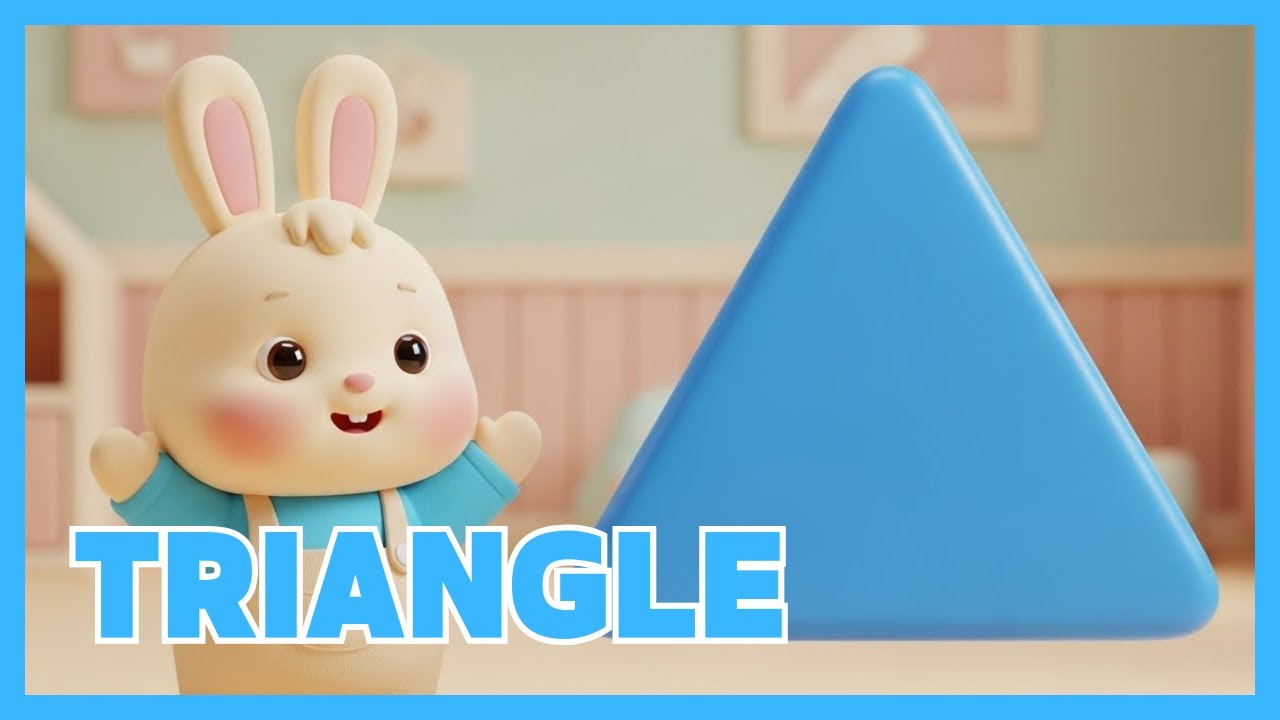 Learn Shapes with Baby Bunny | Triangle Shape Song | 세모 도형 영어동요