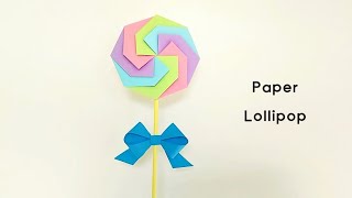 DIY origami paper Lollipop. || How to make paper Lollipop || Origami creative craft ideas