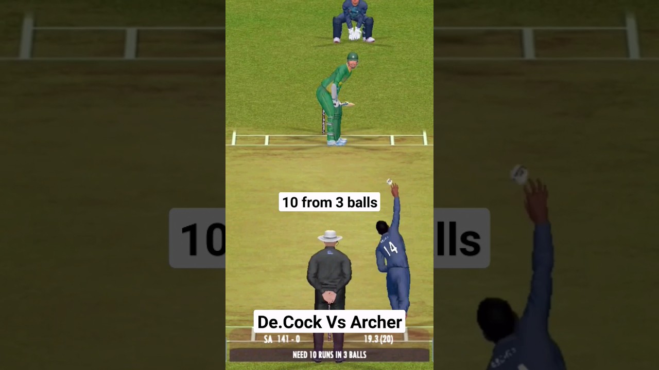 Great effect | Last over Suspense | 20th over Archer vs de.cock |