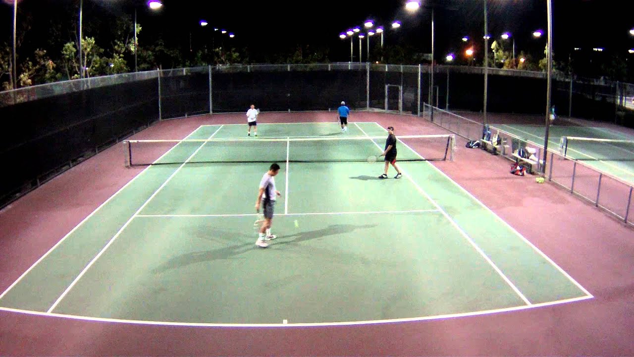 Doubles Tennis at Irvine, CA 011614 Part6 YouTube