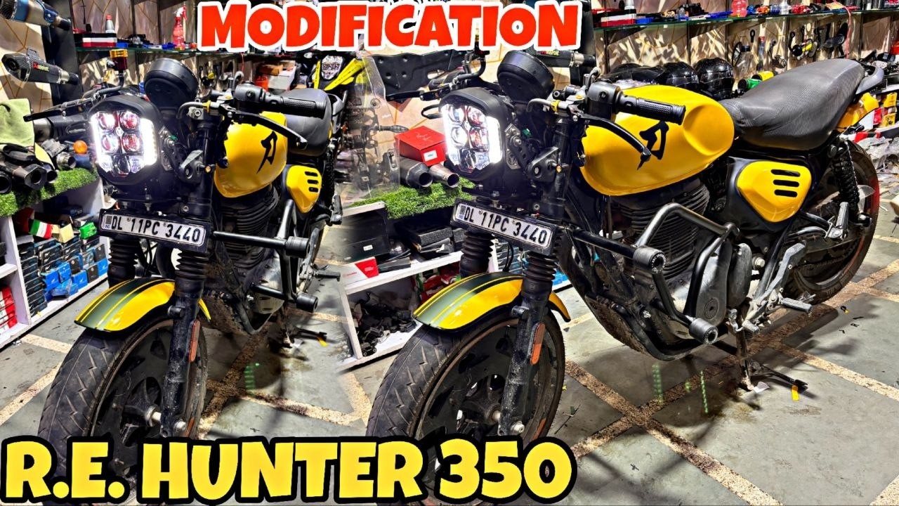 R.E. HUNTER 350 ko bana dia India ki sabse Unique Hunter Modified ...