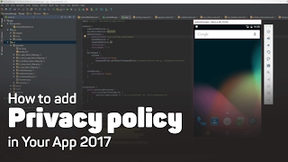 How to add Privacy policy in Your App 2017 screenshot 5