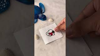 Handmade Snoopy Sticker full tutorial 🐶✨ 🤍 ✨#snoopy #peanuts #stickers #DIY #craft