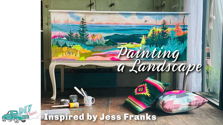 Painting a Landscape on Furniture Inspired by Jess...