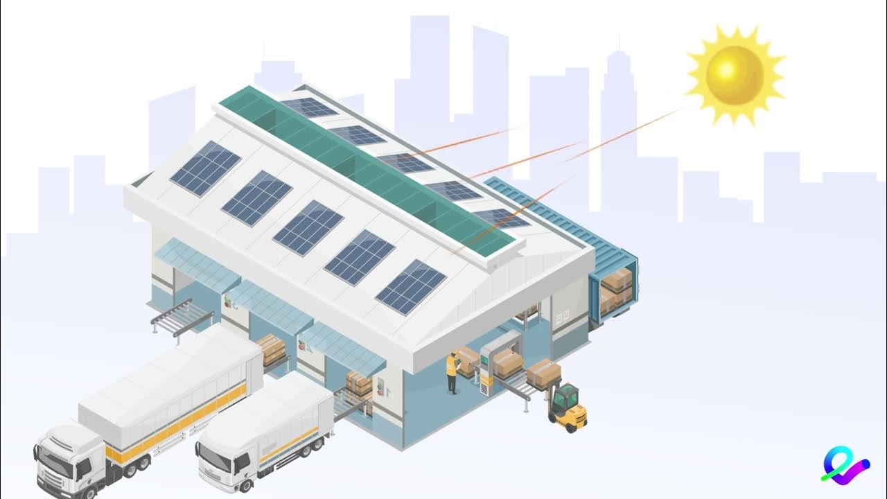 Ensys Industrial Photovoltaic System Animation - Harnessing Solar Power