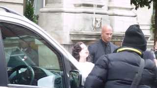 Lady Gaga crying as she leaves her London hotel. (1st November 2013)