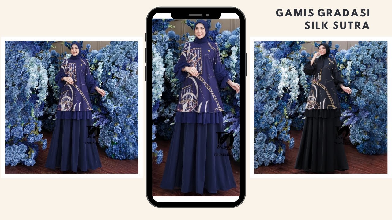 Model Busana Muslim, baju Set Rok Tampil Cantik Untuk Lebaran - YouTube