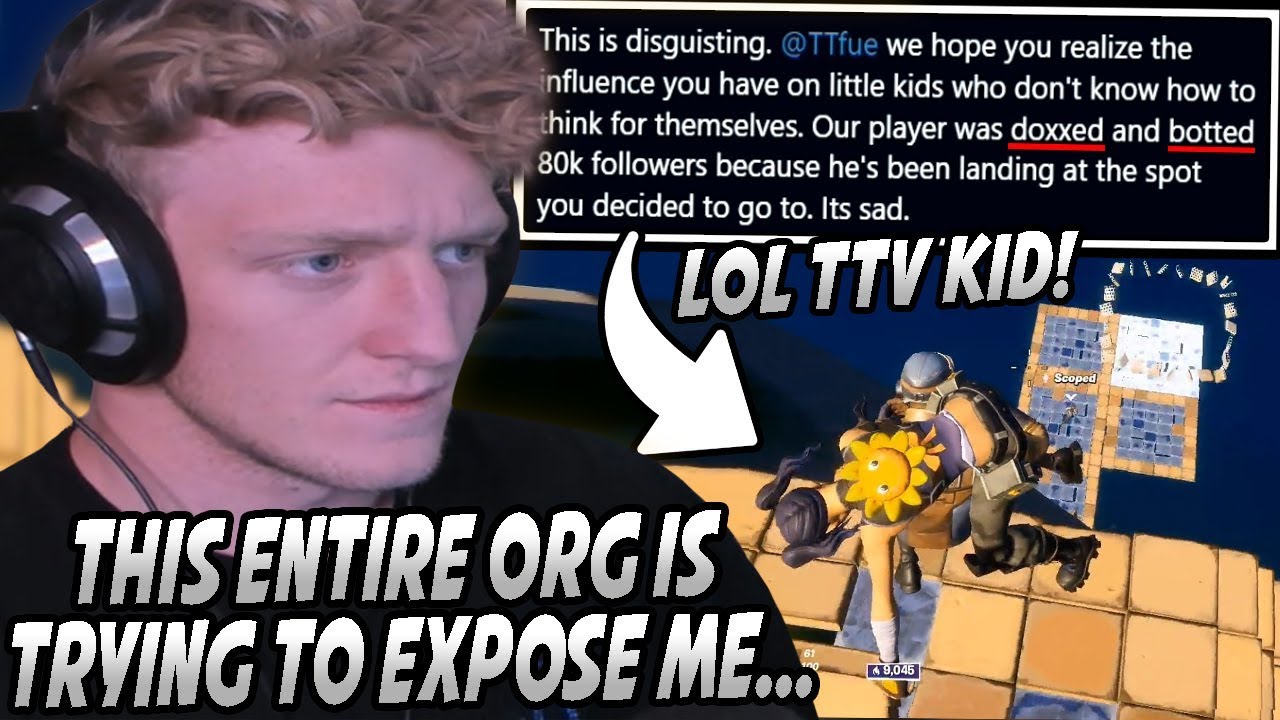 Tfue SCREAMS At ORG & Their PLAYERS After They Try To EXPOSE Him For Ruining Their Streams & LIVES!