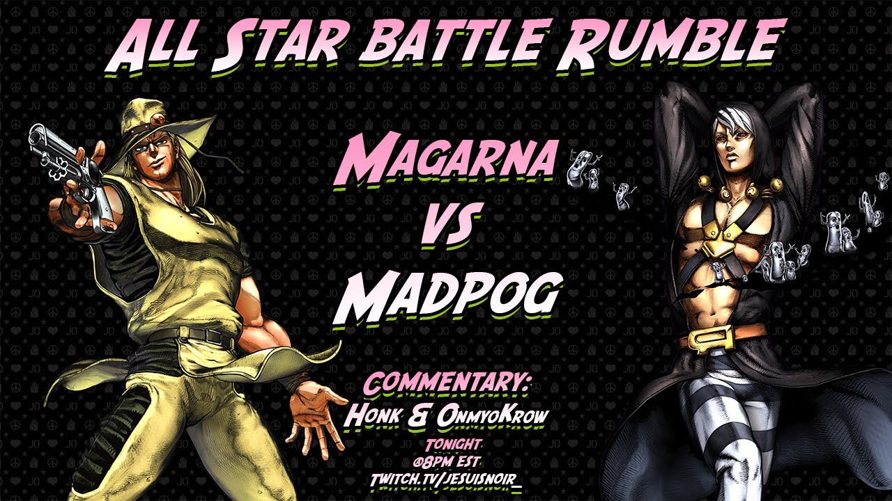 Jojo All Star Rumble FT10: Madpog vs ItsJustMagarna - YouTube