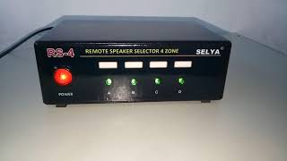 Speaker Selektor kontrol jarak jauh RS-4