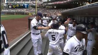 2012/07/18 Amarista scores on wild pitch