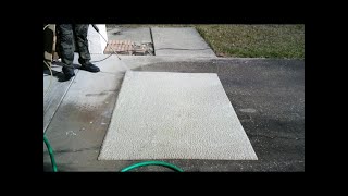 How to clean an area rug at home with what you have.. SAVE $$