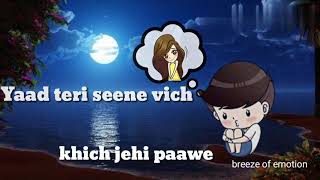 Adhi adhi raat bilal saeed full lyrics with stickers ...