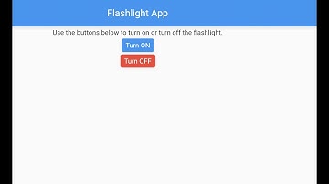Flashlight App made with Flutter Part 2