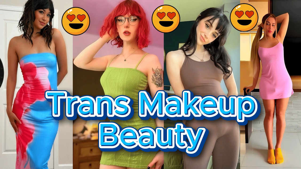 Самые красивые транс-девушки с макияжем 💄 | Потрясающие трансформации MTF